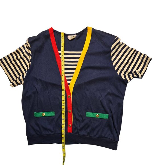 Cricket Lane Vintage Short Sleeve Sweater Size XL Good Used Condition - Picture 6 of 7